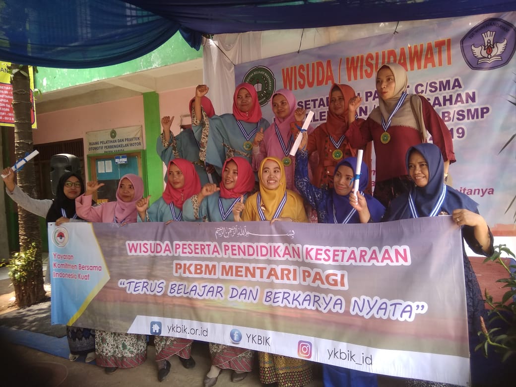 Wisuda Peserta Didik Pendidikan Kesetaraan PKBM Mentari Pagi