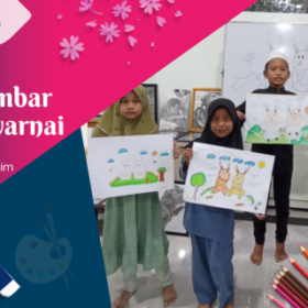 Belajar Menggambar dan Mewarnai di Rumah Yatim Kahuripan