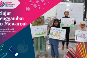 Belajar Menggambar dan Mewarnai di Rumah Yatim Kahuripan