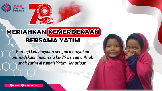 Memperingati kemerdekaan Indonesia ke79 di Rumah Yatim Kahuripan