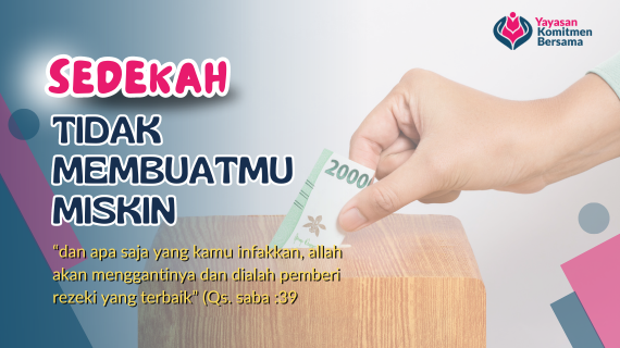 Bersedekah tidak membuatmu miskin