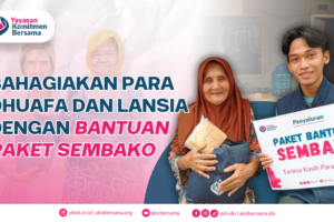 Penyaluran Sembako untuk Lansia di Kp. Cibeber