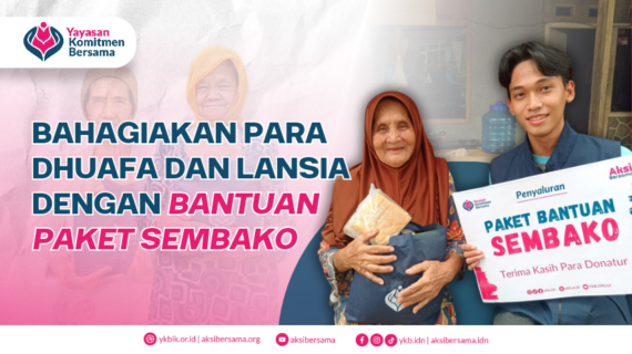 Penyaluran Sembako untuk Lansia di Kp. Cibeber