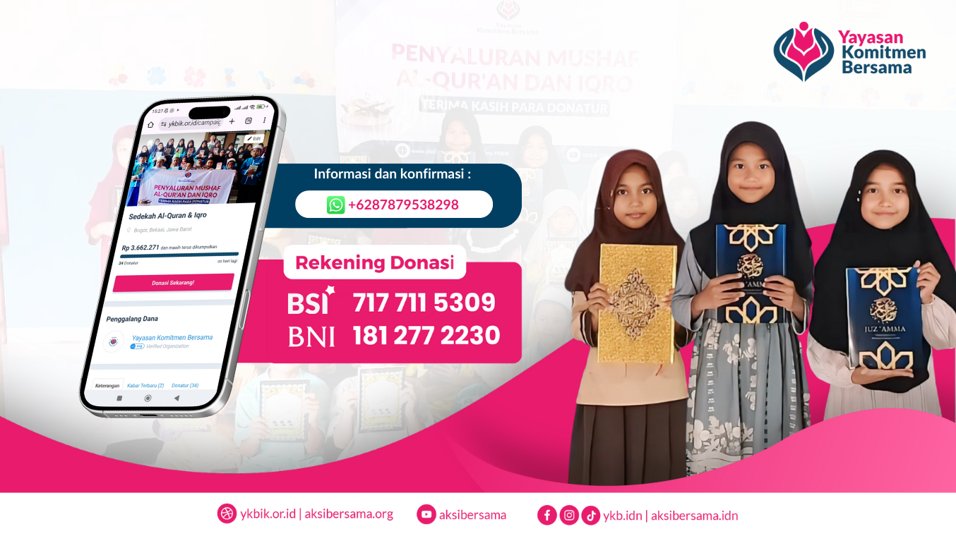 Donasi Berbagi Alquran dan Iqro 