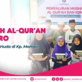 Penyaluran Al-Qur’an dan Iqro untuk TPA di Pelosok Cileungsi