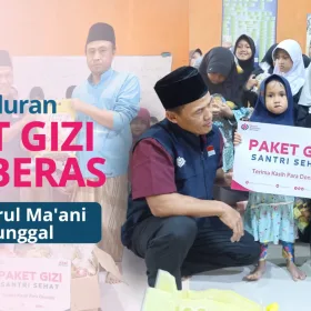 Penyaluran Beras Dan Gizi Santri Ponpes Nurul Ma’ani Klapanunggal