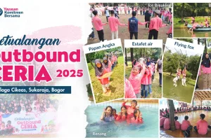 Outbound Ceria Bersama Anak Yatim di Telaga Cikeas