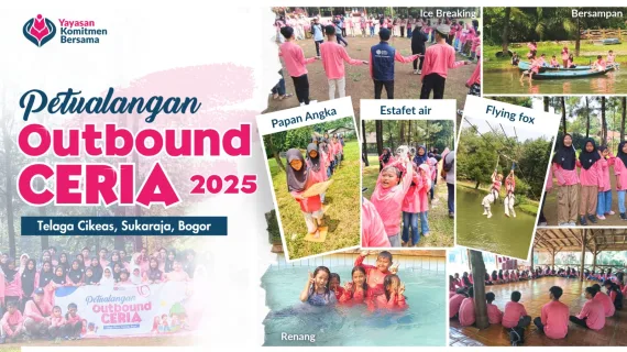 Outbound Ceria Bersama Anak Yatim di Telaga Cikeas