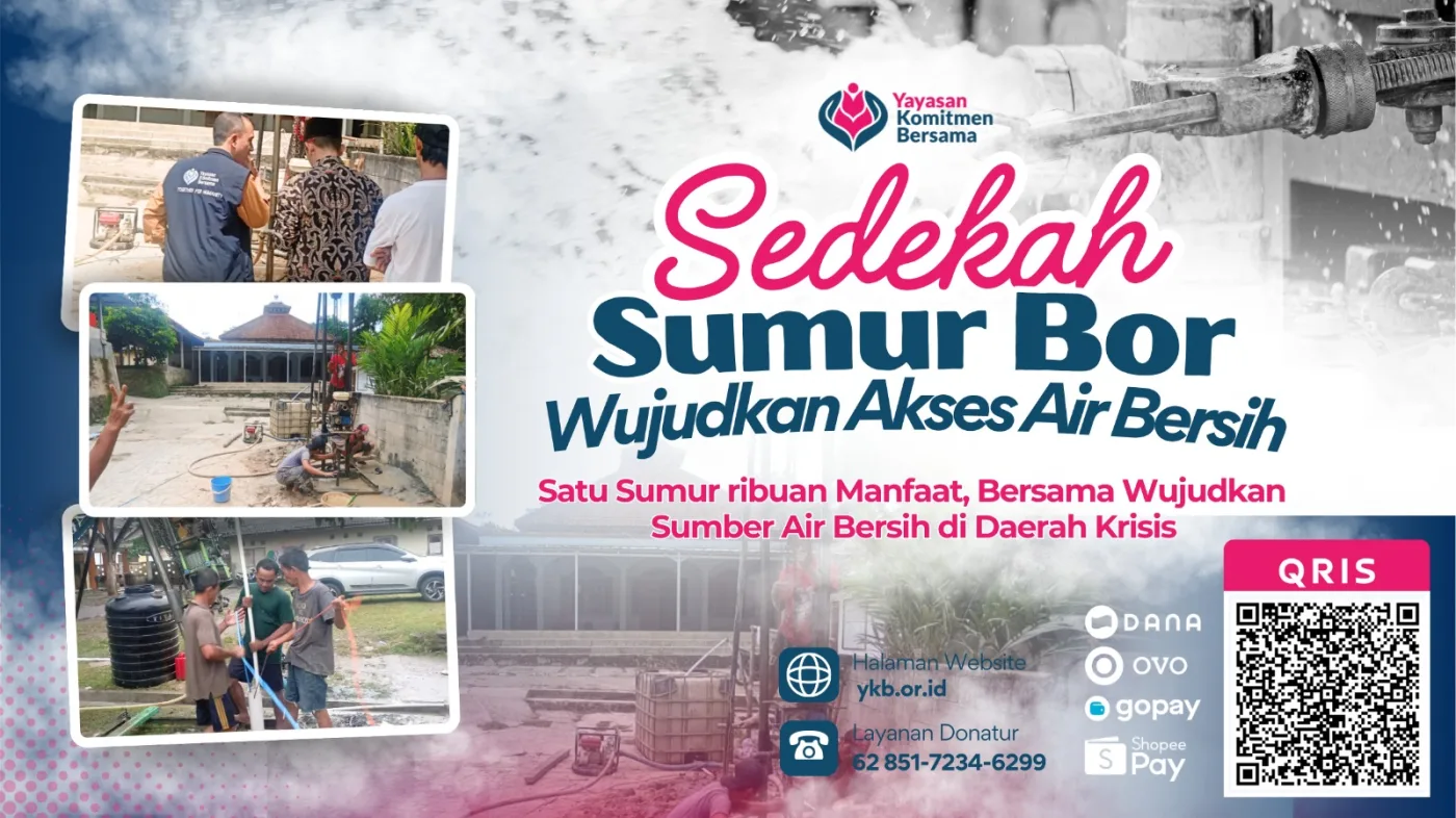 bantuan sumur bor santri