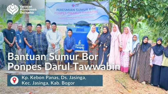 Air Bersih Mengalir untuk Santri: Pembangunan Sumur Bor di Ponpes Darul Tawwabin Jasinga