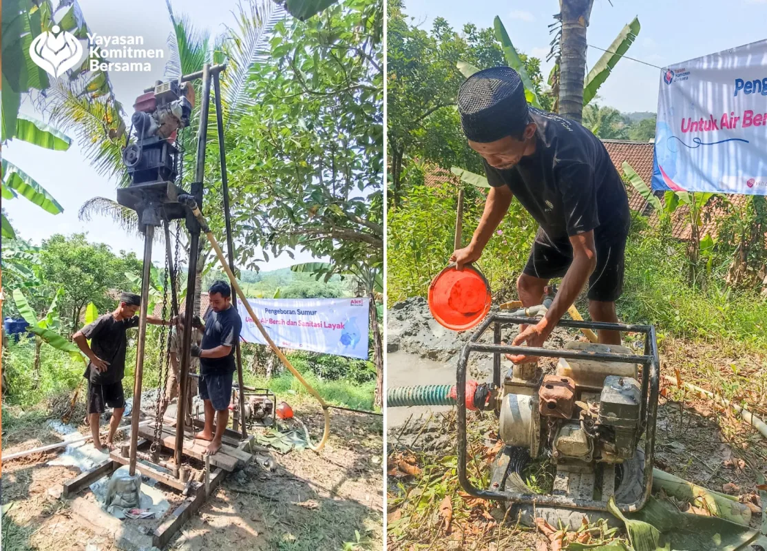 sumur bor ponpes Darul Tawwabin