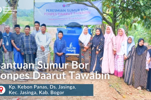 Air Bersih Mengalir untuk Santri: Pembangunan Sumur Bor di Ponpes Daarut Tawabin Jasinga