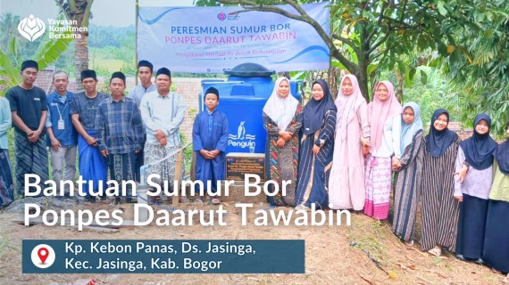Air Bersih Mengalir untuk Santri: Pembangunan Sumur Bor di Ponpes Daarut Tawabin Jasinga
