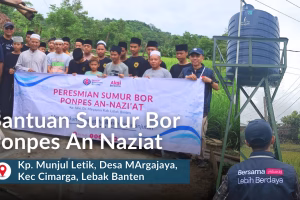 Mengalirkan Harapan di Ponpes An-Nazi’at Dengan Bantuan Sumur Bor
