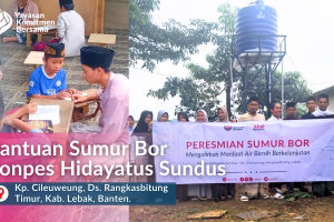 Atasi Krisis Air Komitmen Bersama Bangun Sumur Bor Ponpes Hidayatus Sundus