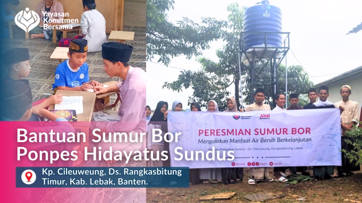 Sumur Bor Ponpes Hidayatus Sundus