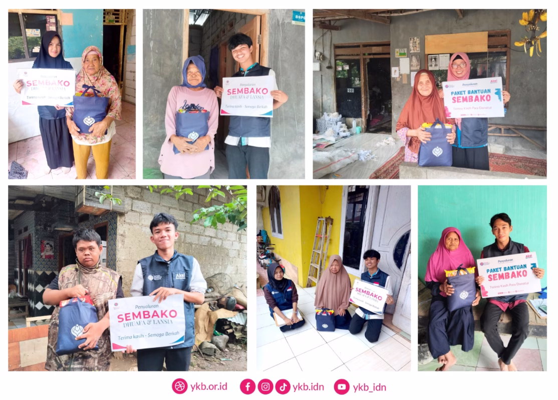 Paket sembako program bulanan Yayasan Komitmen Bersama