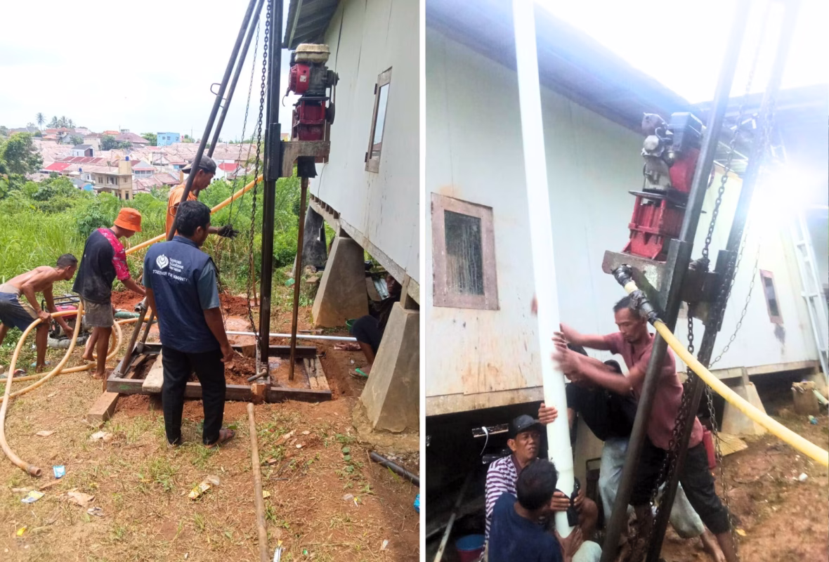 Proses Pengeboran Sumur Ponpes Hidayatus Sundus