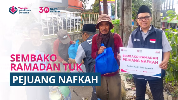 Komitmen Bersama Salurkan Sembako Ramadhan Pejuang Nafkah di Transyogi Cibubur