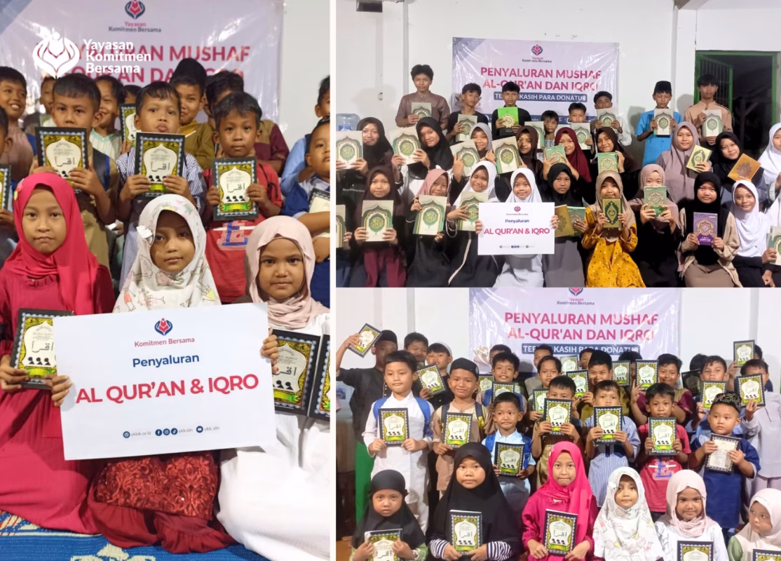 Yayasan komitmen bersama menyalurkan alquran dan Iqro TPA Baitul Ummah