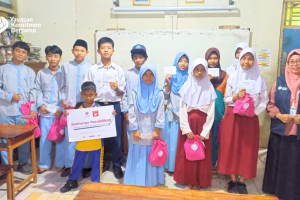 Komitmen Bersama Salurkan Santunan Pendidikan tuk MI Darul Arqom dan Al Ishlah Klapanunggal