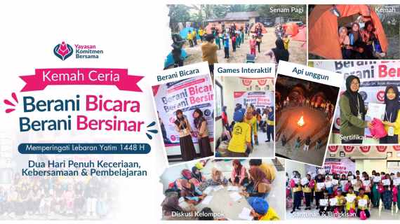 Kemah Ceria Lebaran Yatim 1448 H: Berani Bicara, Berani Bersinar
